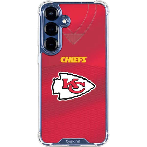 NFL Kansas City Chiefs Team Jersey Galaxy S25 Clear Case